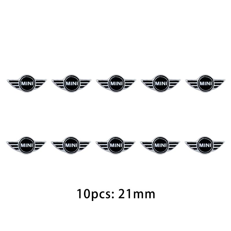 21mm Car Remote Key Sticker Aluminum Emblem Decal For BMW MINI Cooper One JCW Works Clubman R55 R56 F55 F56 R57 R58 R59 R60 R50