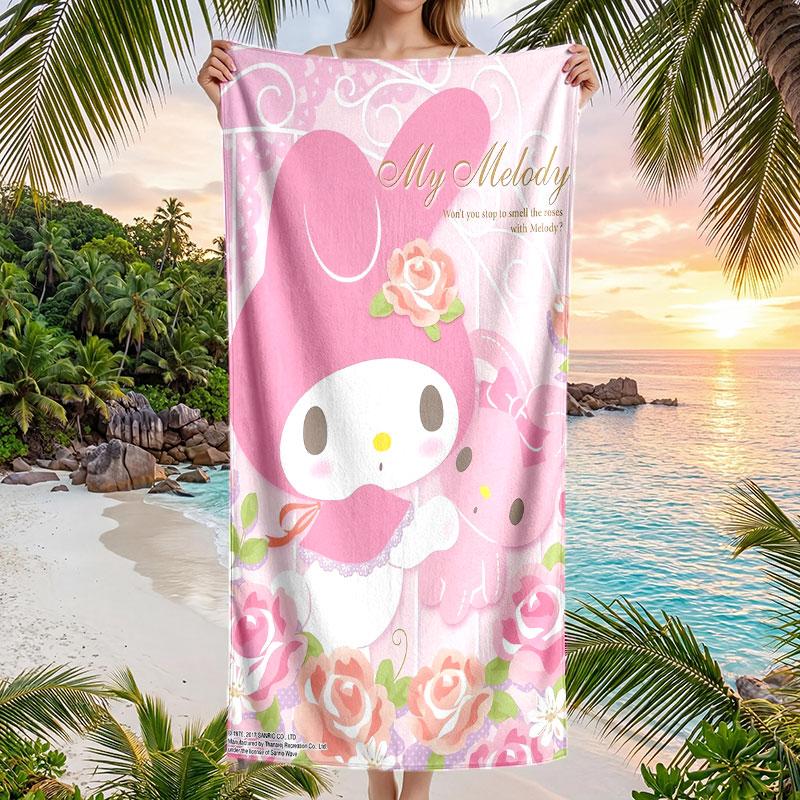 Large Beach Towel Quick Dry Absorbent Towel For Beach IndoorMy Melody