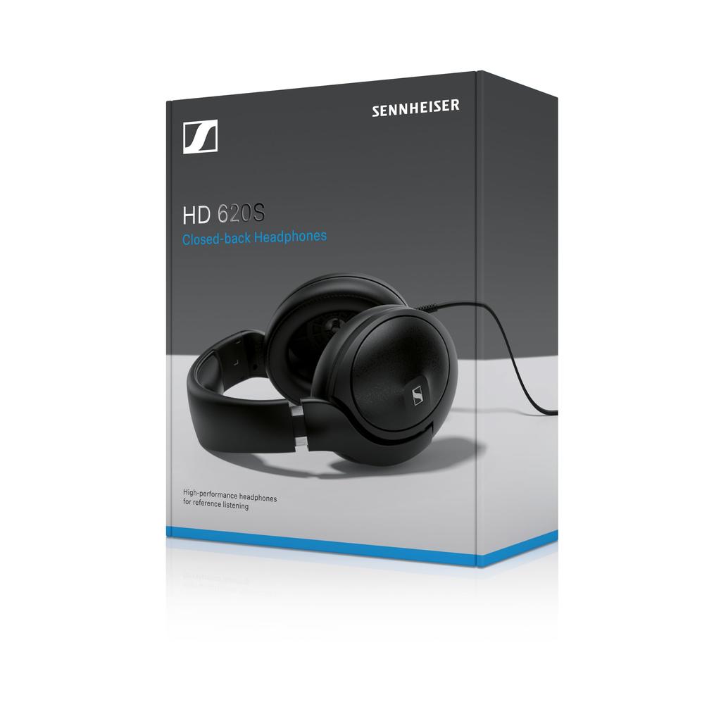 Sennheiser HD 620S Wired Headphones [VGP2025-2026 Gold Award] Black, Closed-back, Over-ear, High-Performance Transducer, Acoustic Foam, Ultra-light Vo