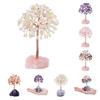 Natural Crystal Colorful Tree Ornament Irregular Base Craft Tabletop Decoration