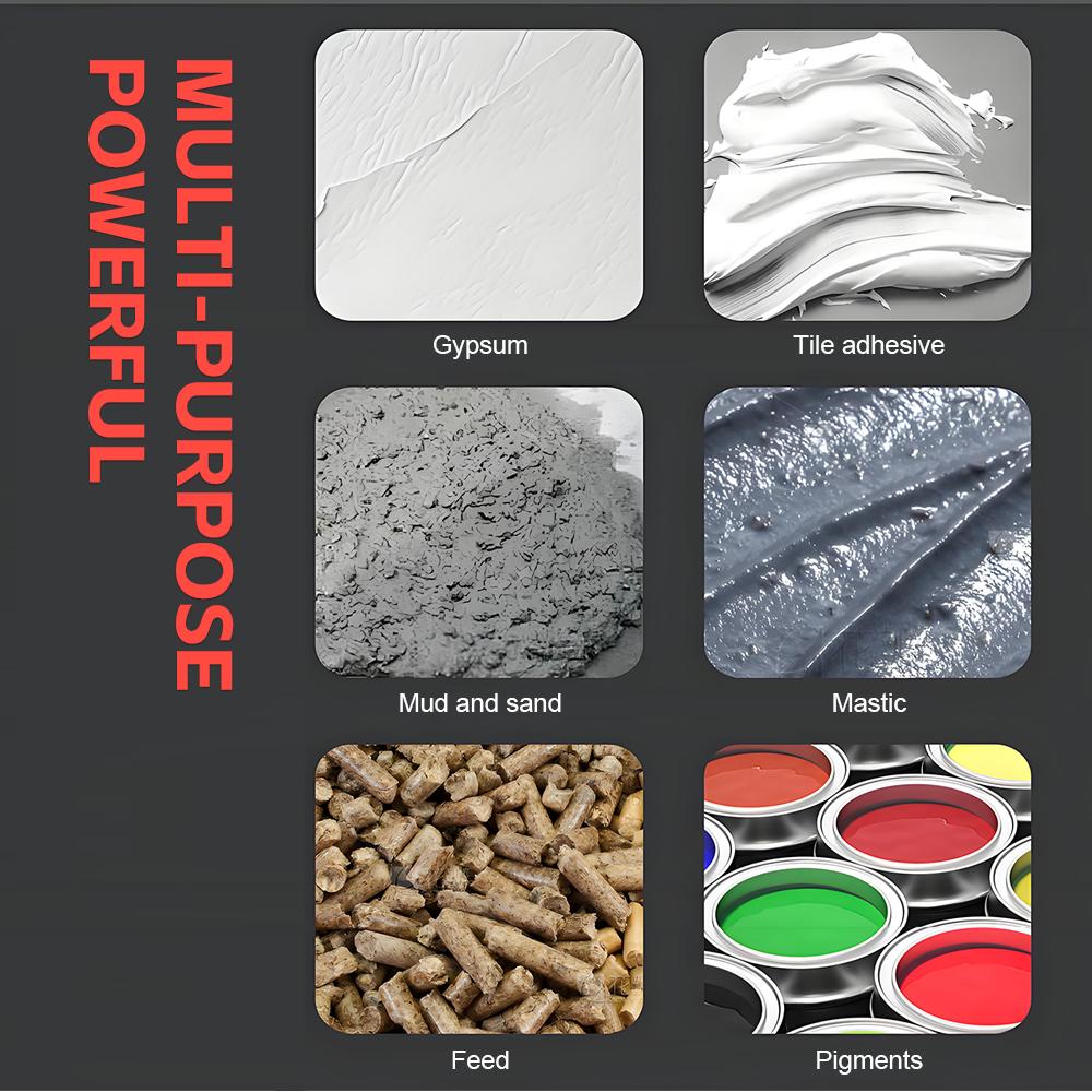 Concrete Electric Mixer Powerful Handheld Putty Powder Paint Coating Mixer Cement Double Head Plastering Machine Plastering Tool