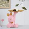 Rabbit Figurines Modern Statue Ornament for Living Room Housewarming Bedroom
