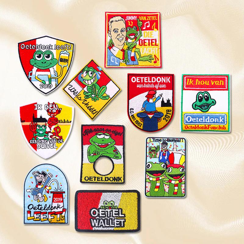 10pcs Set Patch Netherland Oeteldonk Emblem Embroidery Patches For Clothes Iron On Patches For Clothing Uniform Embroidered Diy 