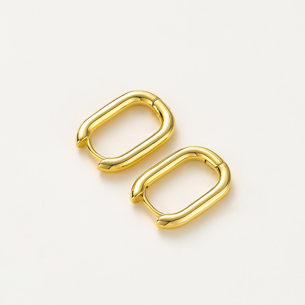 

4pcs/lot 14K 18K Gold Color Plated 20 25mm Blank Square Metal Earing Simple Pendants Loops For DIY Jewelry Making Components 3x14.5x20mm