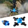 50Pcs Cross-type Mist Nozzle 7.5mm Interface 4-way Garden Greenhouse Farmland Atomization Dust-removal Cooling Watering Sprayer