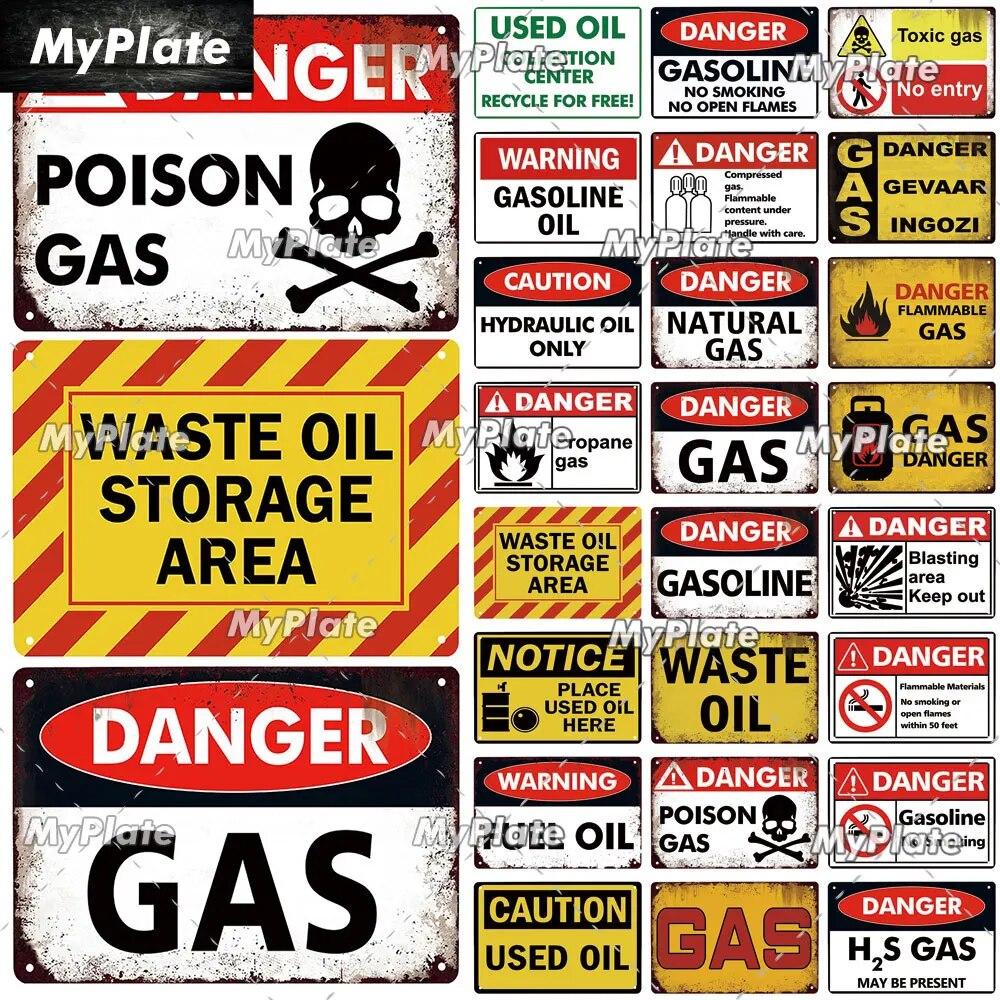 

Металлическая вывеска GAS, металлическая винтажная мебель для бара, постер в виде пещеры, винтажный ретро-масло, металлический настенный декор, гаражная тарелка