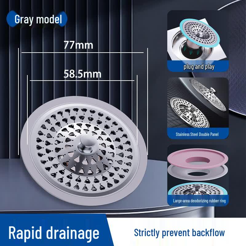 Bathroom Floor Drain Anti-odor Filter Core (2-pack)