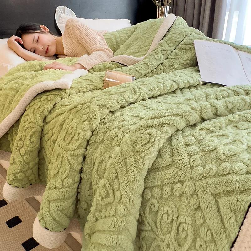 

Новое бархатное теплое одеяло на осень-зиму для кровати, мягкое пушистое одеяло для дивана, теплое уютное коралловое флисовое покрывало для дивана, однотонное 150x200cm 1pcs