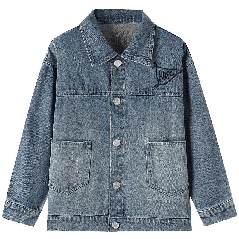 Little Elephant Hamm Boys  Trendy Denim Cardigan Jacket