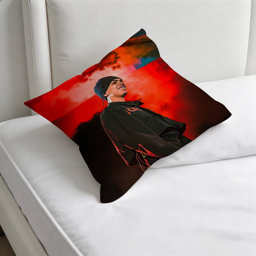 MMilo J Singer Square Pillow Cover Decorative Throw Pillow Case for Sofa Couch Bed Home Car Living Room Decoration