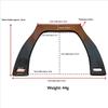 DIY Square Wooden Bag Handle Classic Handbag Purse Straps Replacement for Custom Tote Bag Making Crafts