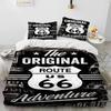 Historic Route 66 Mother Road Bedding Set Bedroom Soft Modern Bedspreads Comefortable Duvet Cover Quilt Cover And Pillowcase