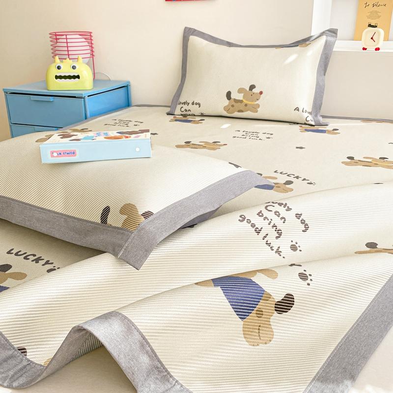 Premium End Animated Ice Silk Bed Mat Summer Cool Down Sleeping Mat Bed Adult Child Washable Cooling Bed Pad and Pillowcases