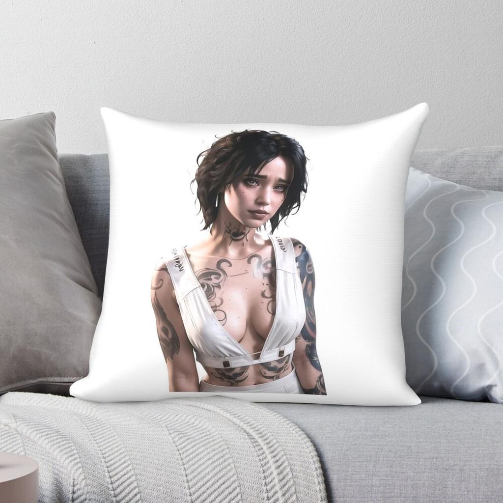 Baldurs Gate Evelyn Square Pillowcase Polyester Linen Velvet Creative Zip Decor Pillow Case Home Cushion Case
