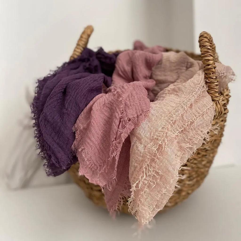 Big Size Crinkle Cotton Hijab Headscarf Women Cotton Muslim Head Wraps Headbands Long Shawls Musulman Scarves Turbans Foulard