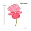1PC Big Beautiful Flowers Brooches For Women Unisex New Enamel 3-color Charming Plants Wedding Party Brooch Pins