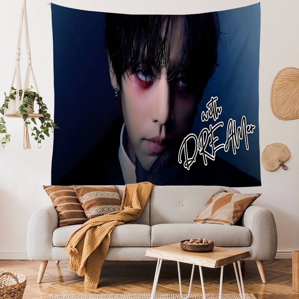 Singer DDPR Ian Anime Tapestry Hanging Tarot Hippie Wall Rugs Dorm Wall Hanging Sheets