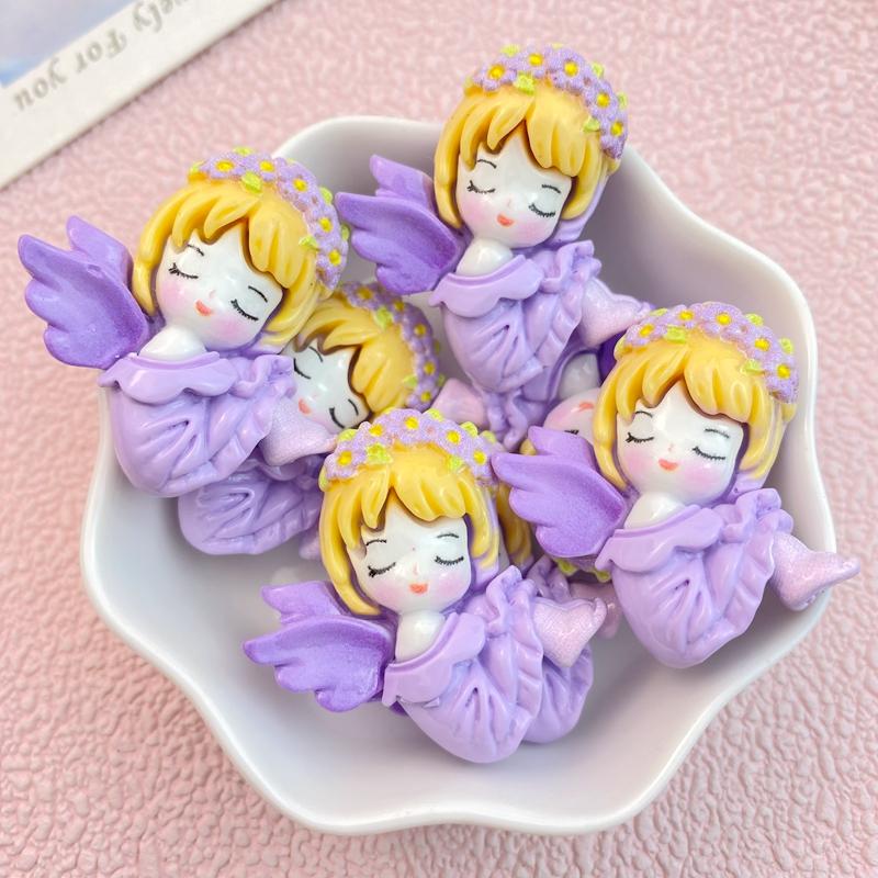 10Pcs New Cute Princess Series Flat Back Resin Cabochon DIY Jewelry Craft Decoration Accessories