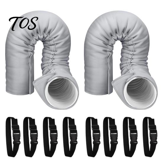 Durable Exhaust Hose Thermal Sleeve Portable Air Conditioner Insulation Sleeve, 59 Inch Universal Duct Wrap for 5-5.9 Hoses, Insulated Protective
