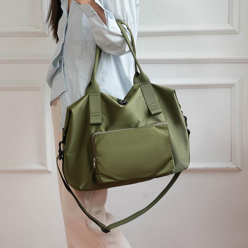 

Простая, модная и универсальная, большая вместимость, складная, легкая, дорожная сумка для отдыха, многофункциональная, через плечо, роскошный минималистский дизайн армия зеленый