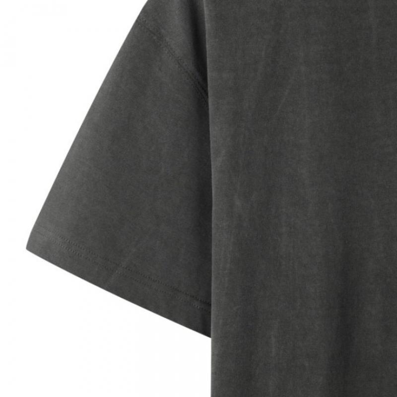 CusTomellow Dark Grey Half Sleeve T shirT cwTam25435gyd