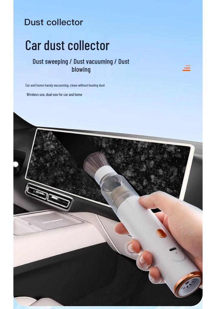 Ultra-Soft Wireless Car Vacuum Cleaner with High Suction & Blowing Function