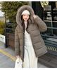 Women’s Short Big Fur Collar Hooded Windproof Thicken Warm Winter Jacket With Belt