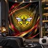 Wandbehang Wandteppich Watford Fußball Druck Stoff für Wohnzimmer Schlafzimmer Heimdekoration