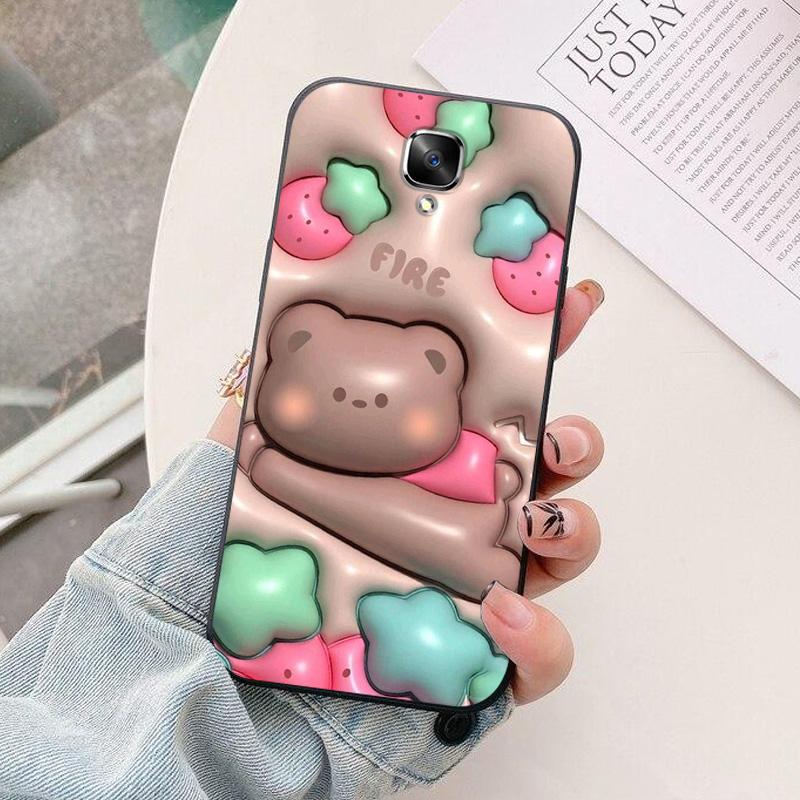 For Oneplus 3 3T Case Soft TPU astronaut  Silicone Phone Cover for Oneplus 3 3T 5T Cases Black Bumper Funda One plus 3T 5 T