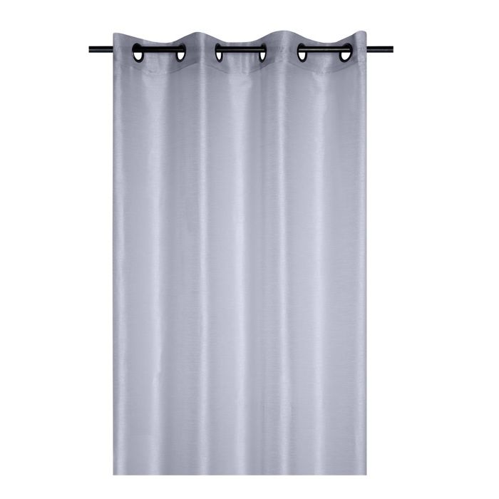 Voilage a oeillets 140 x 260 cm Wood gris perle