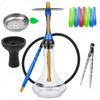 Alpahs Hookah Model S Stoving Paint Shisha with Glass Base Shisha Bowl Charcoal Holder Disposable Mouthpiece Hookah Accessorie