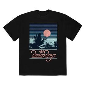 Men s Beach Boys Sunset Stripes T-shirt Small Black 2XL