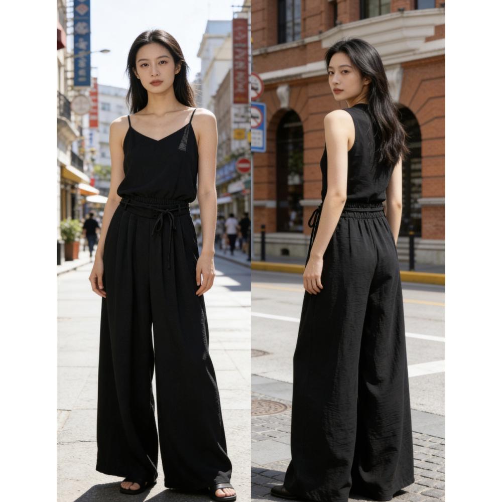 Women's High-Waisted Loose Wide-Leg Sweatpants - Spring/Summer 2026 Style