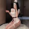 Women Lingerie Erotic Nurse Uniform Porn Cardigan Breasts Out Dress Sexy Cosplay Outfit Adult Costume Sex Underwear Role Play