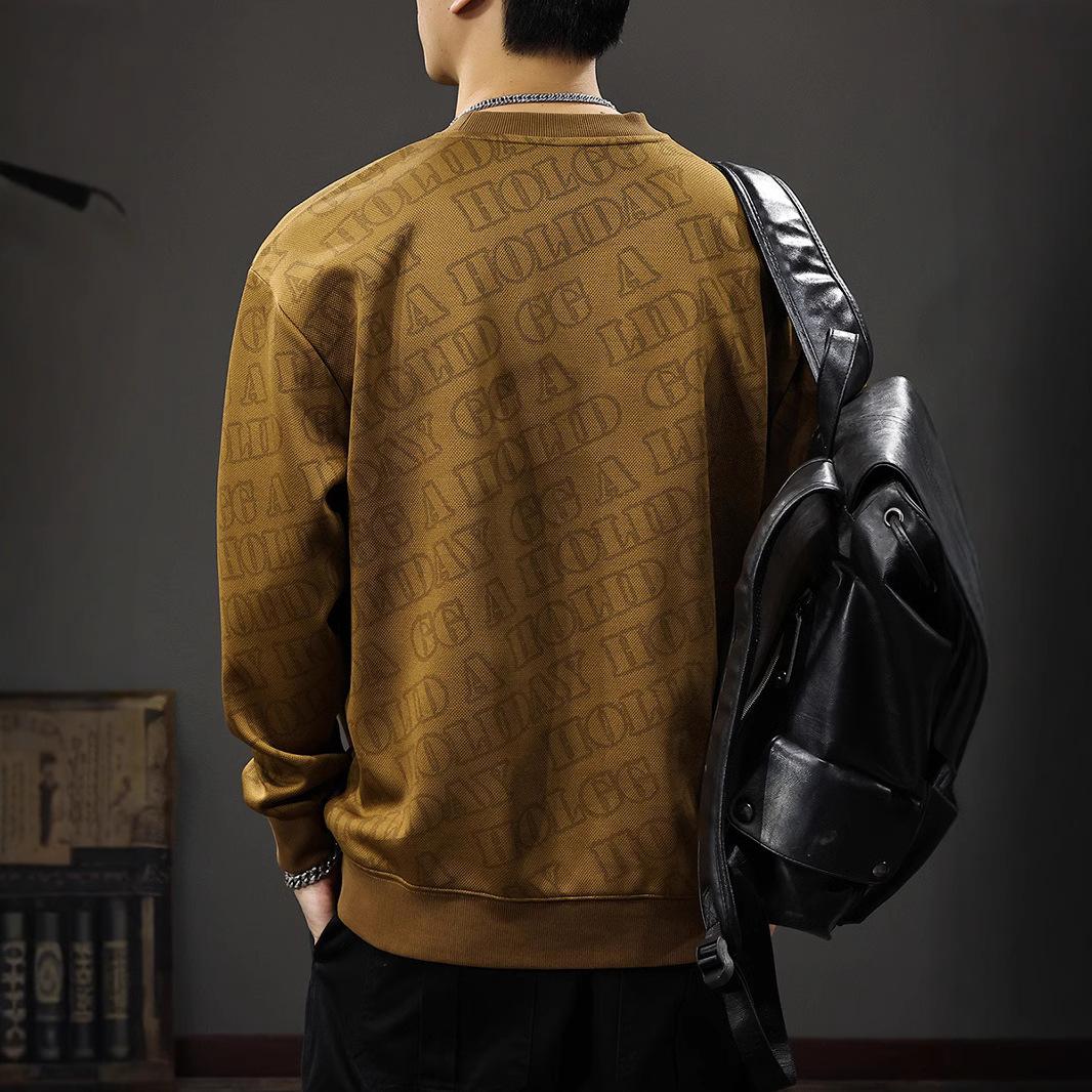 Осенний американский свитер с полным принтом — фото 3