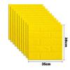 10pcs Self Adhesive Decor 3D Foam Wall Stickers Pane Room Waterproof Peel and Stick Brick Wallpaper for Interior Decoration