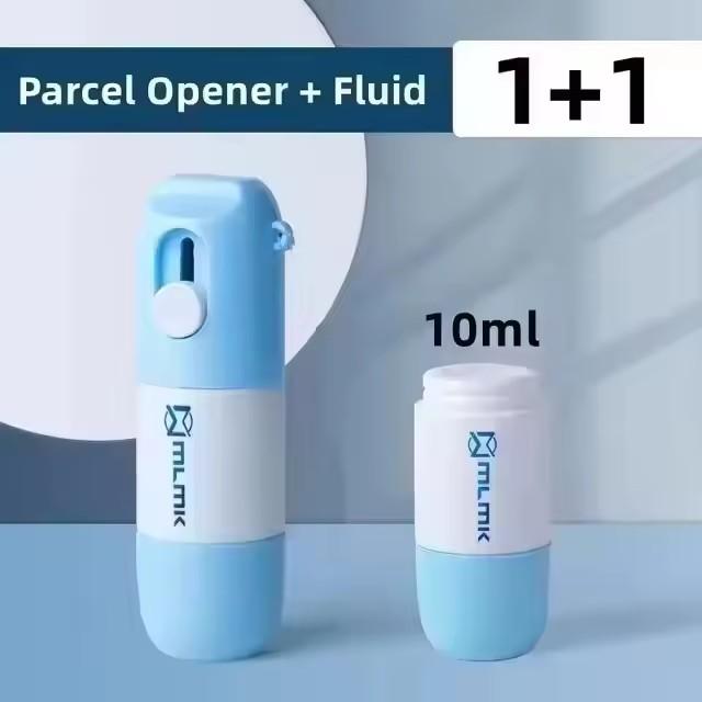 2 in 1 Express Tool Thermal Paper Correction Liquid Package Unpacking Knife Home Office Identity Data Security Protection Liquid