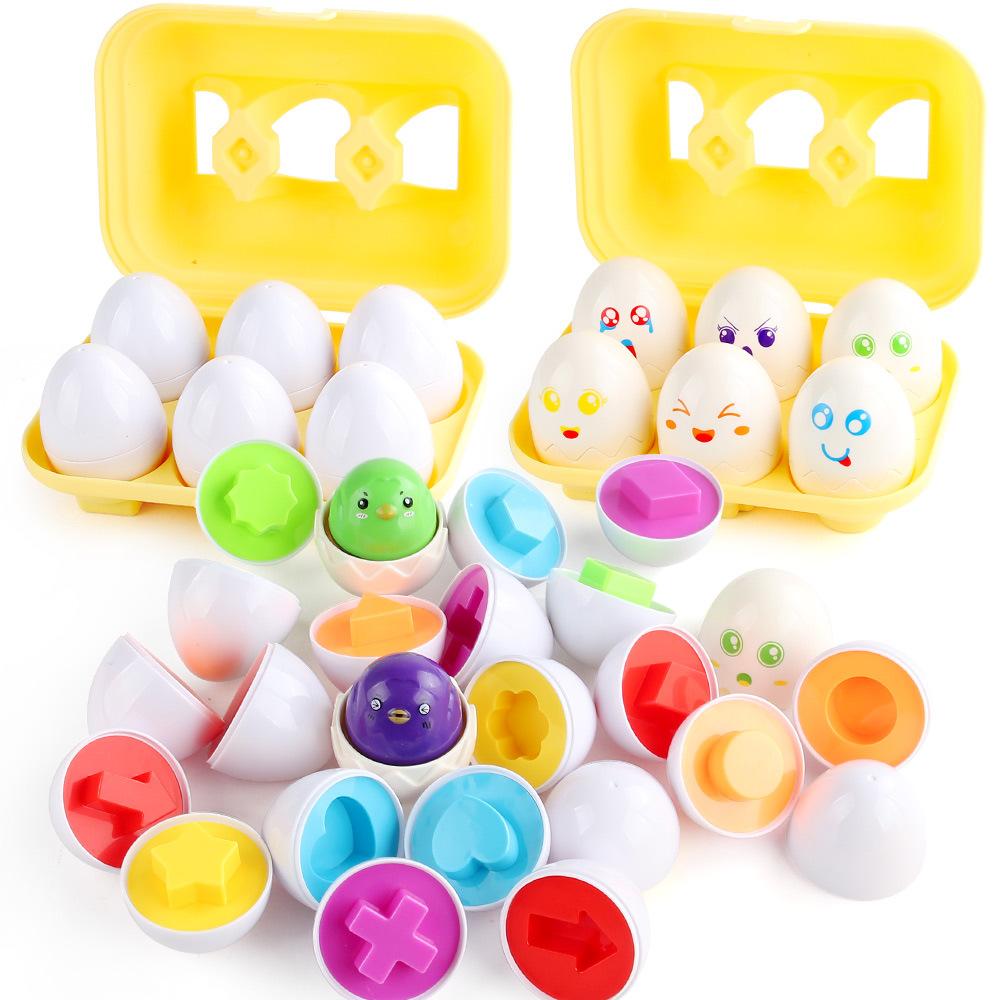 Early Childhood Education Smart Egg Simulation Egg Twisted And Twisted Egg Shape Vegetable Matching Egg Toy