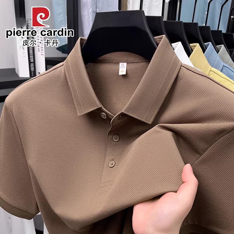 Pierre Cardin Men's Solid Color Business Casual Polo Shirt