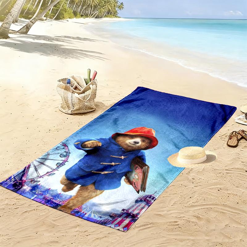 Paddington Bear Towel, Large Soft Quick Dry Towel for Beach Camping Swimming
