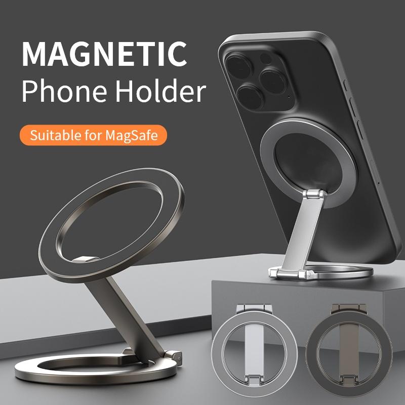 Double-Sided Magnetic Phone Ring Holder for MagSafe Kickstand Compatible For iPhone 17/16/15 Huawei Xiaomi Stand Grip Accessory