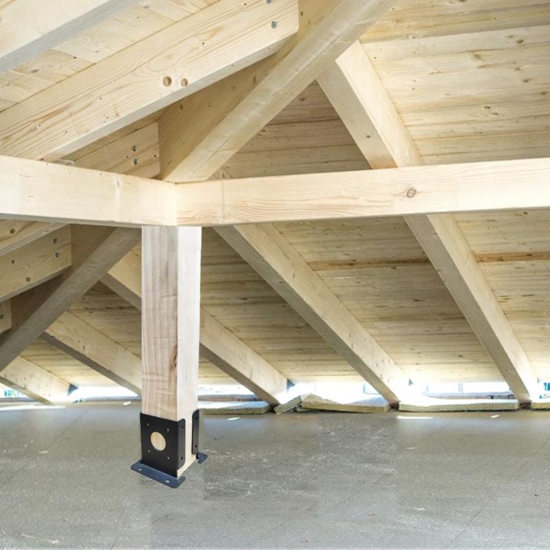 Adjustable Deck Post Anchors Base Brackets Portable Sturdy Reinforced Accessory for Secure Deck Structure Support