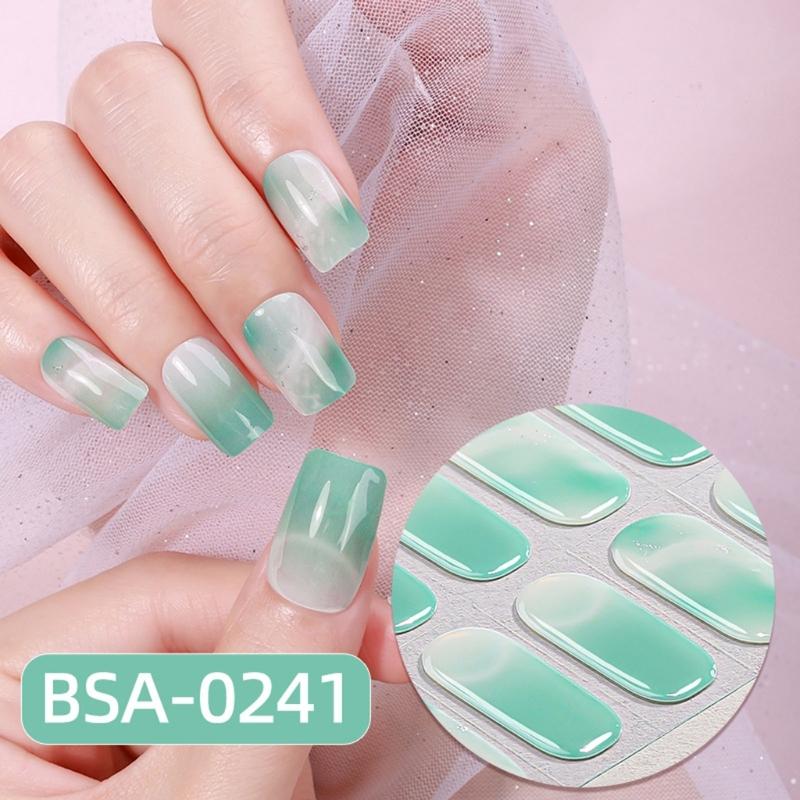 Easy Application Gel Nail Wraps Full Cover Manicure No Nail Lamp Needed Home Manicure Essential for Home Use