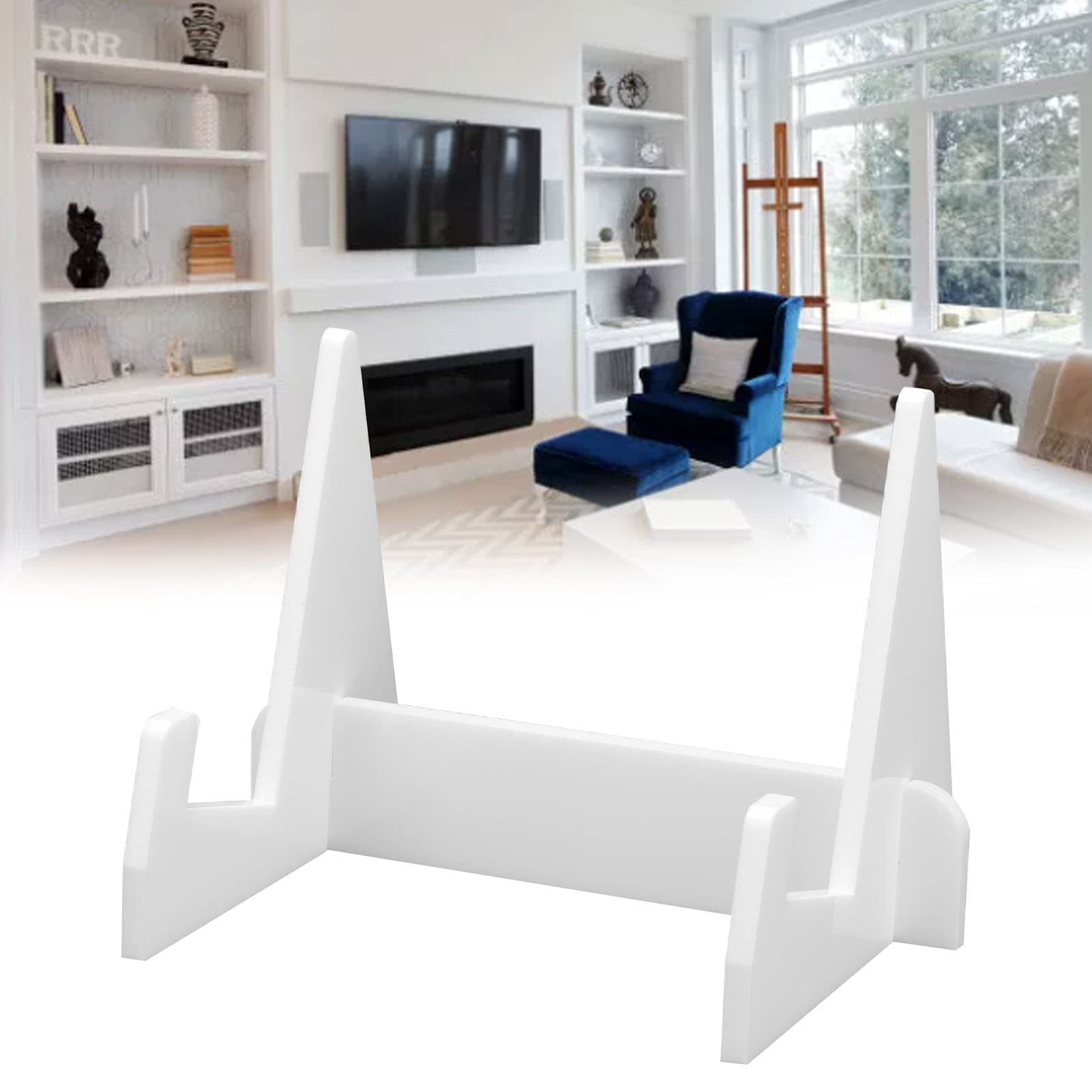 Custom Clear Acrylic Book Display Holder Acrylic Book Stand White Assemble Book Holder