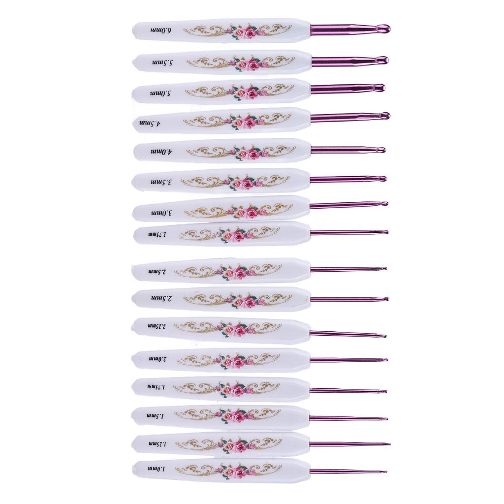 Crochet Hooks Set Ergonomic Design Handle Sturdy Crochet Comfortably Use   Knitting Tools for Enthusiasts Beginners