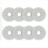 8 Pieces Microfiber Mop Pads Rags Vacuum Cleaners Accessories Sweeping Robot Spare Part Mop Cloths Microfiber Material