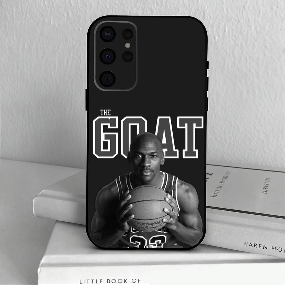 Basketball M-Michael J-Jordan-N Phone Case For Samsung S25,S24,S21,S22,S23,S30,Ultra,S20,Plus,Others Soft Black Cover