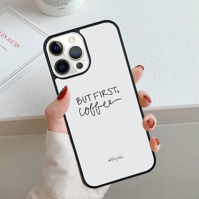 Frist But Coffee Pattern Phone Case For iPhone 17 Air 11 12 13 14 15 16 Pro Max Cover For iPhone 17 Air Max Plus Coque Shell