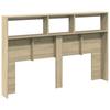 Vidaxl Headboard With Shelves And LED Lighting, Sonoma Oak, 160X17X102Cm