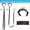 2-Piece Kayak Stand-Up Assist Strap Handle Support Belt with Adjustable Drawstring for
